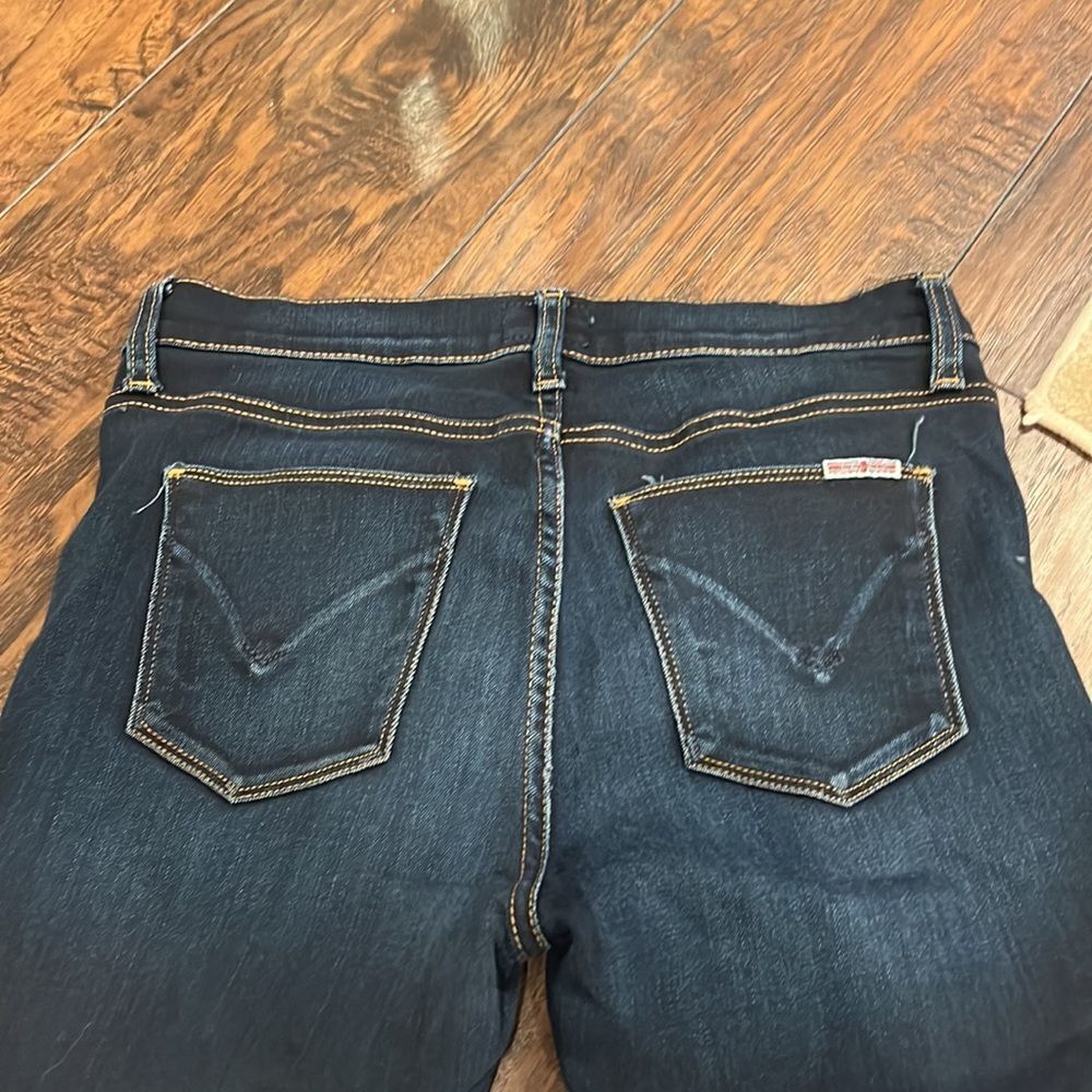 Hudson Nico Midrise super skinny jeans EUC size 28 dark wash - Picture 5 of 8